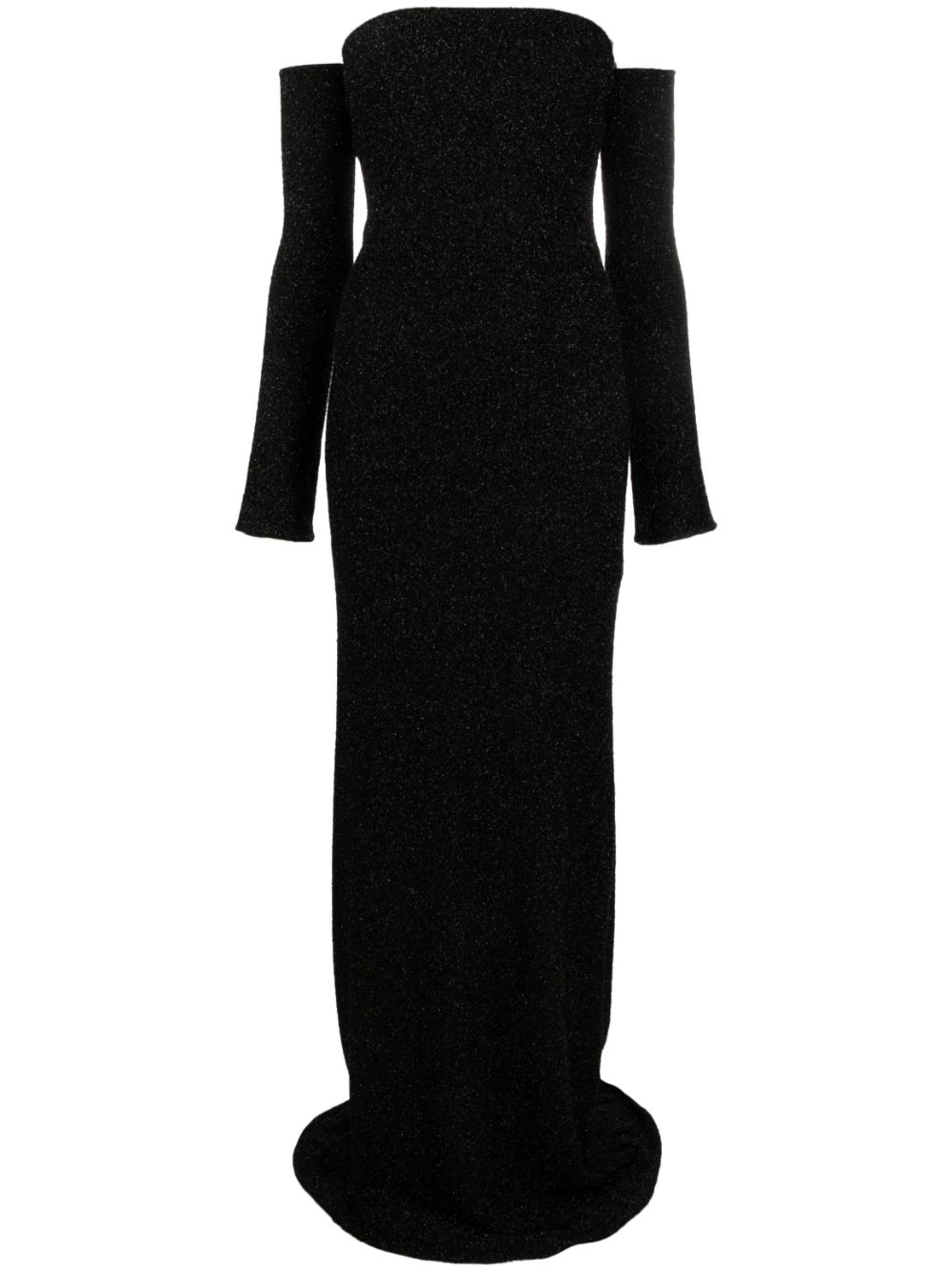 Blumarine robe bustier longue à manches détachables - Noir Top Merken Winkel